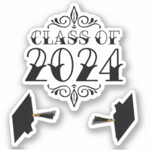 Tattoo Style Class of 2024 Sticker