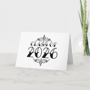 Tattoo Style Class of 2026 Graduation Card