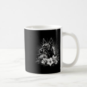 Tattoo Style Lover Belgian Malinois Retro Dog Coffee Mug