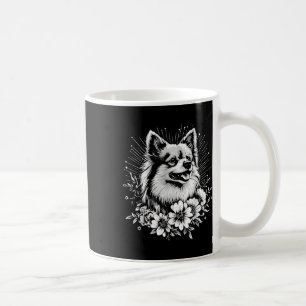 Tattoo Style Lover Keeshond Retro Dog _1  Coffee Mug