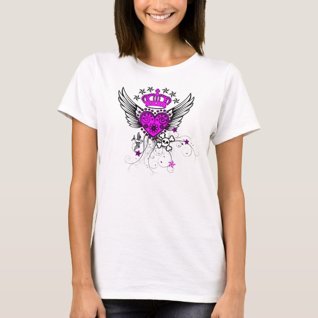 Tattoo style-Roller Girl Tee (Front)