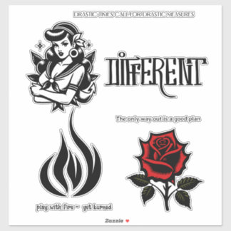 Tattoo style stickers all ages