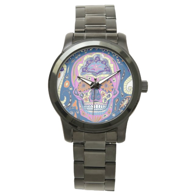 Tattoo Sugar Skull  Watch (Front)
