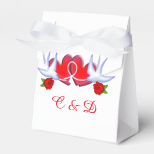 Tattoo Swallow Hearts And Roses Design Favour Box