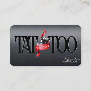 Tattoo Template Mighty, 3.5" x 2.5"   Business Car Business Card