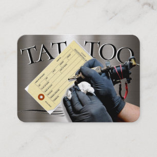 Tattoo Template Mighty, 3.5" x 2.5" Business Car Business Card