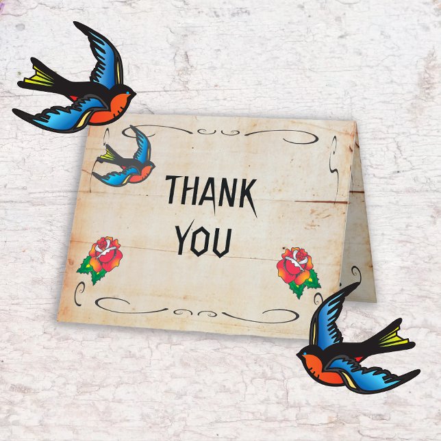 Tattoo Thank you note Card (Creator Uploaded)