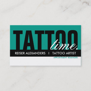 tattoo time appointment card
