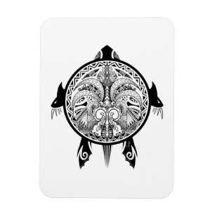 Tattoo Tribal Turtle Magnet