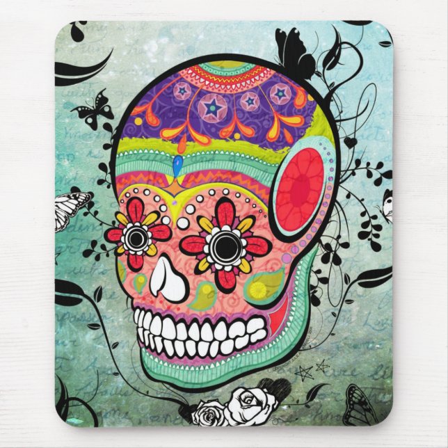 Tattoo Urban Muerte Day of the Dead  Mousepad (Front)