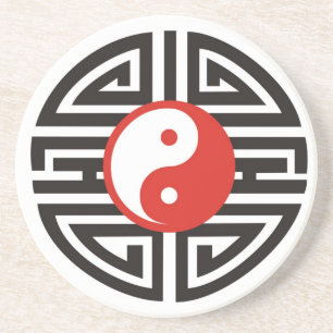 Tattoo Yin & Yang Coaster