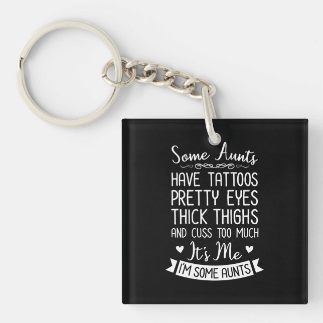 Tattooed Aunt Key Ring (Front)