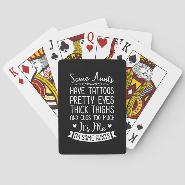Tattooed Aunt Playing Cards (Back)