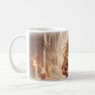 Tattooed Couple Soft Embrace Candlelit Hall Mug