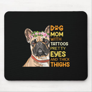 Tattooed Dog Mum Temporary Tattoos Inked Tattooed Mouse Pad