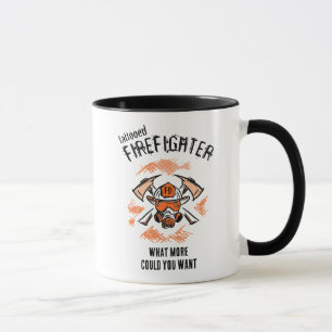Tattooed firefighter. What more could you want. Mug