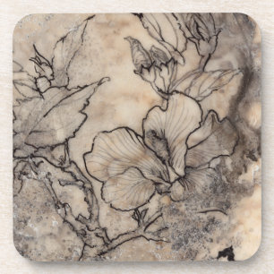 Tattooed Floral I Coaster