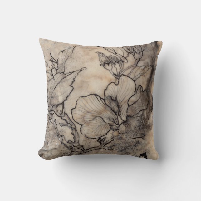 Tattooed Floral I Cushion (Front)