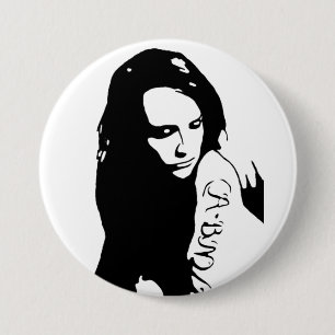 Tattooed Girl 7.5 Cm Round Badge