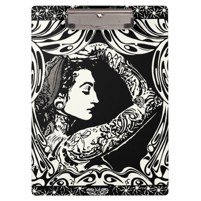 Tattooed gypsy Clipboard (Front)