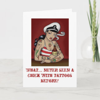 Tattooed Lady Card