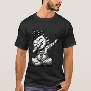 Tattooed Meditating Buddha in Lotus Pose Spiritual T-Shirt