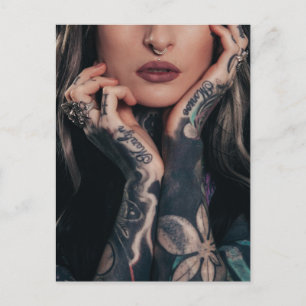 Tattooed Model art photography Postcard