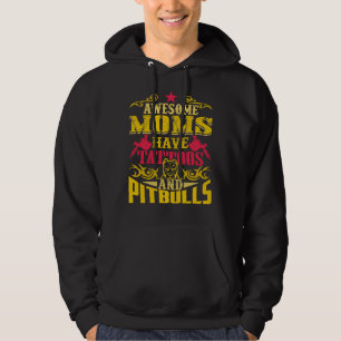 Tattooed Mum Ink Addic Pitbull Mum   Hoodie
