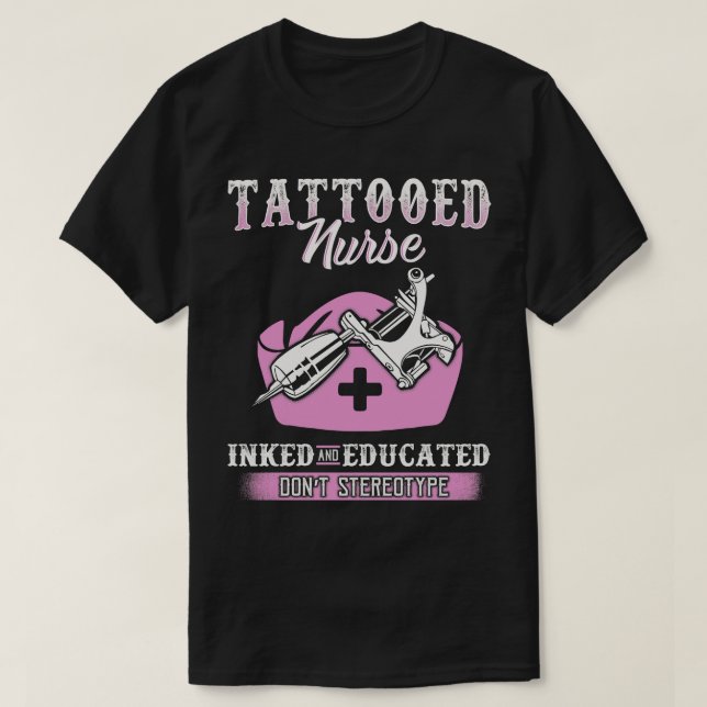 Tattooed Nurse T-Shirt (Design Front)