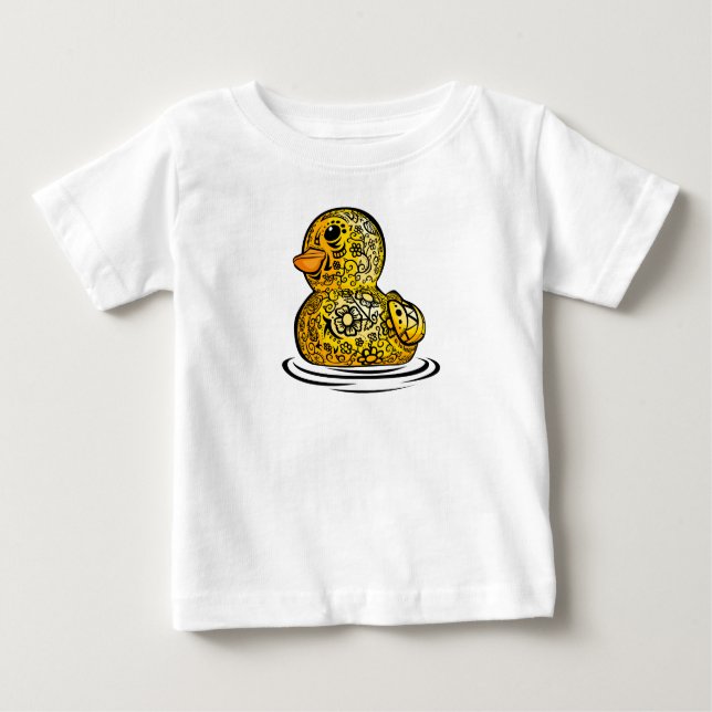 Tattooed Rubber Duck Baby T-Shirt (Front)