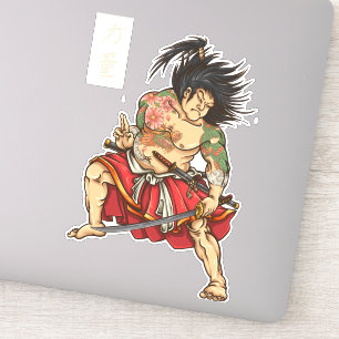 Tattooed Samurai Warrior Sword 