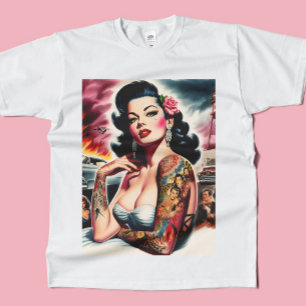 Tattooed Vintage Pin-up T-Shirt