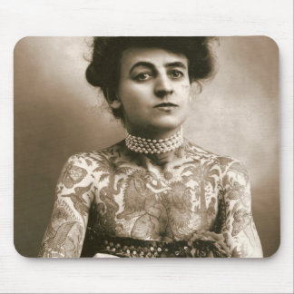 Tattooed with Pearls Mouse Pad