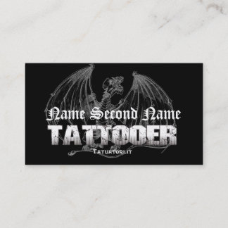 Tattooer Mediaeval Dragon Business Card