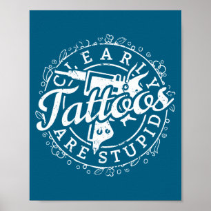 Tattoos Are Stud Shirt Funny Tattoo Artist Ink Lov Poster