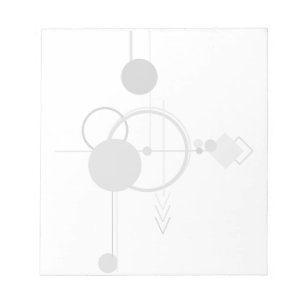Tattoos Line Art Abstract Navy Blue Dark Grey Notepad