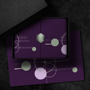 Tattoos Linework   Bohemian Purple Green Abstract Tissue Paper