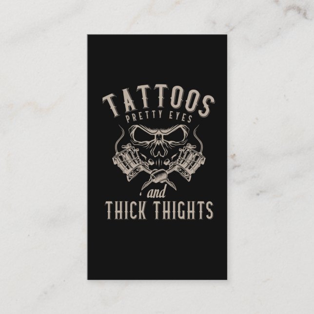 Tattoos Lover Inked Tattoo Artist Business Card (Front)