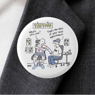 Tattoos Theme Funny Tattooist 3 Cm Round Badge