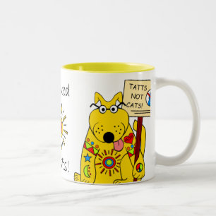 TATTS... NOT CATS! Two-Tone COFFEE MUG