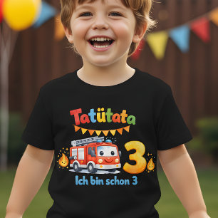 Tatütata Fire Truck 3rd Birthday Kids' T-Shirt 