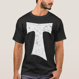 Tau Cross Franciscan Saint Anthonys Cross Catholic T-Shirt