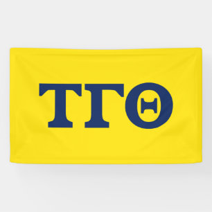 Tau Gamma Theta 3x5 Banner - Yellow