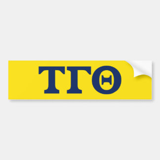 Tau Gamma Theta Bumper Sticker - Blue Letters