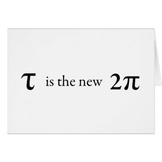 Tau is the new Pi