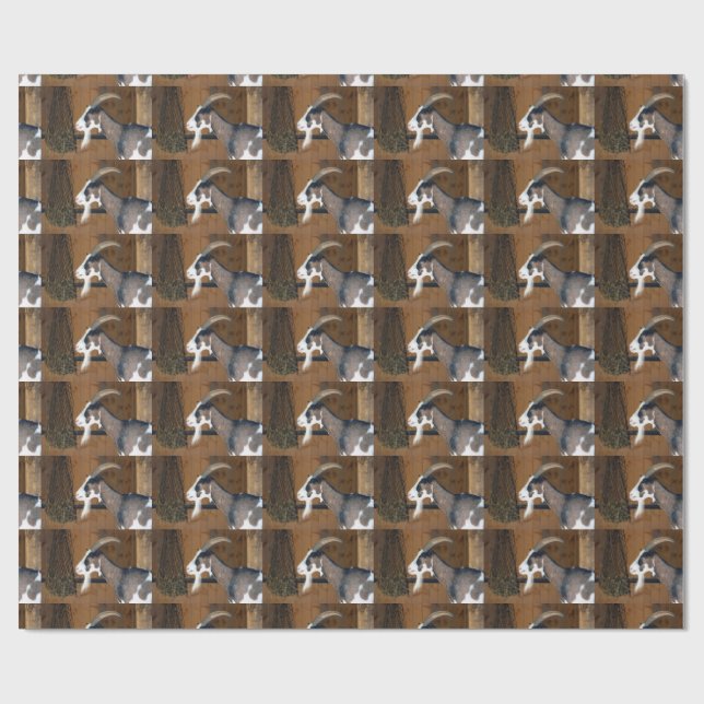 Tauernschecken-Ziege Wrapping Paper (Flat)