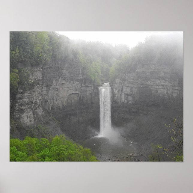 Taughannock Fall Ithaca Waterfall Photograph Print (Front)