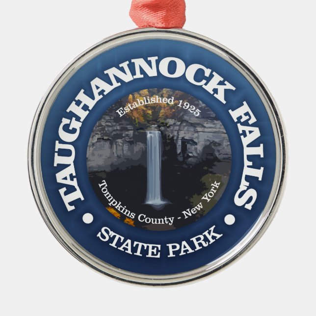 Taughannock Falls SP Metal Ornament (Front)