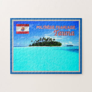 Tauna - Sea View - French Polynesia - Jigsaw Puzzle