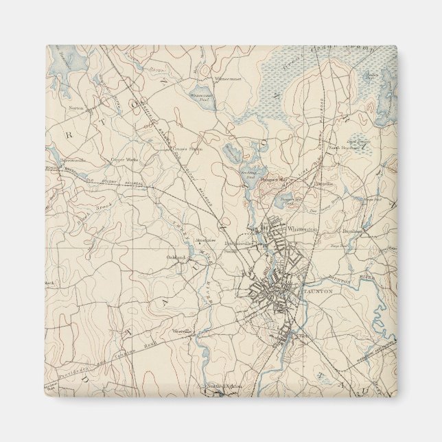 Taunton, Massachusetts Magnet (Front)